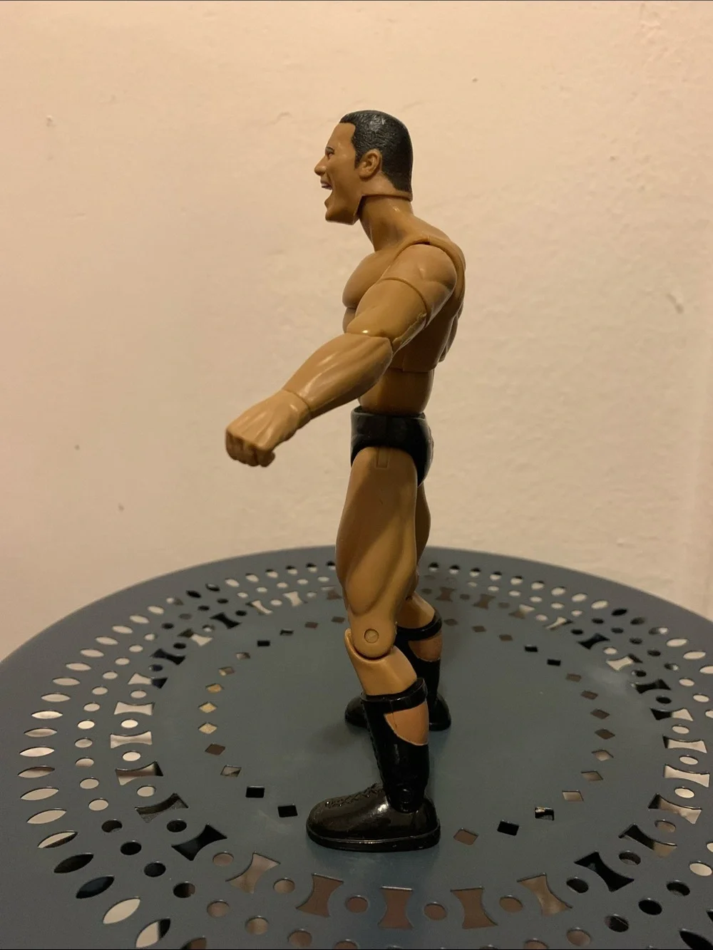 WWE rock figure